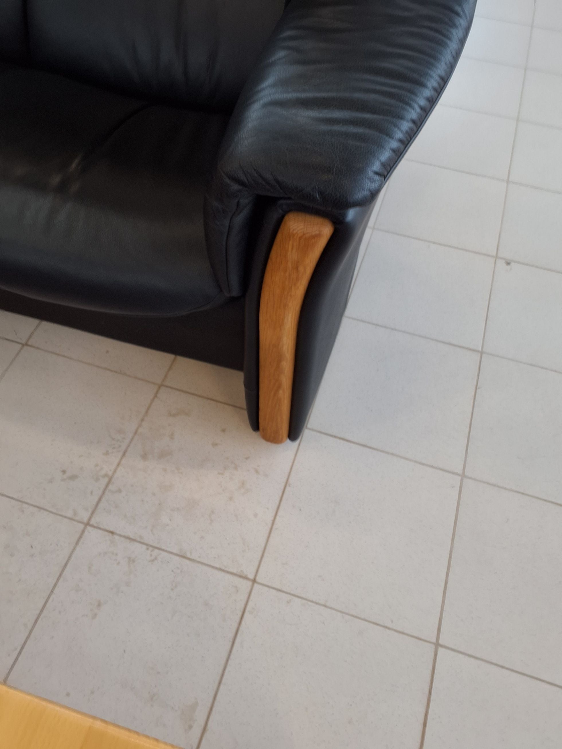 2 pers sort sofa